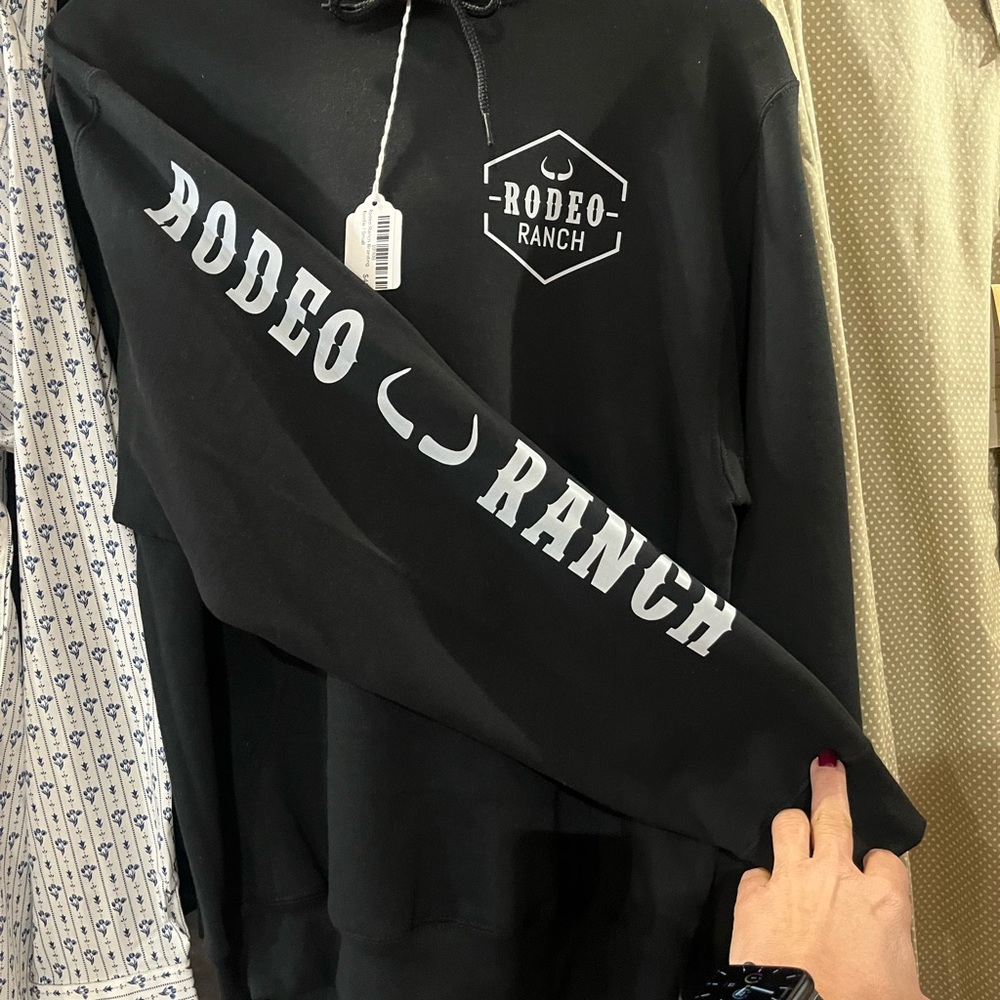 Men’s Ranch Rodeo Black Hoodie - Picture 2 of 2